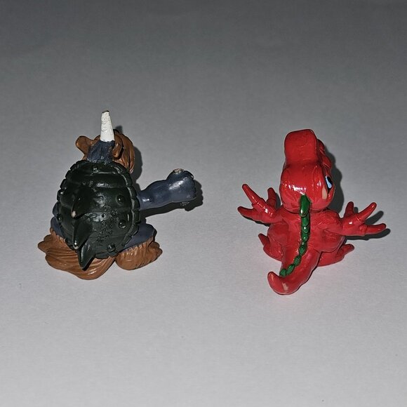 2 Digimon Figures Lot  Digital Monsters 1.5" Red Tyrannomon 1.75" Zudomon - Picture 12 of 13